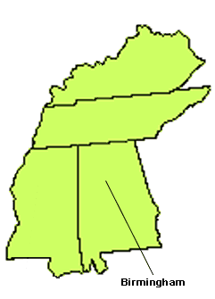 East Southcentral Map