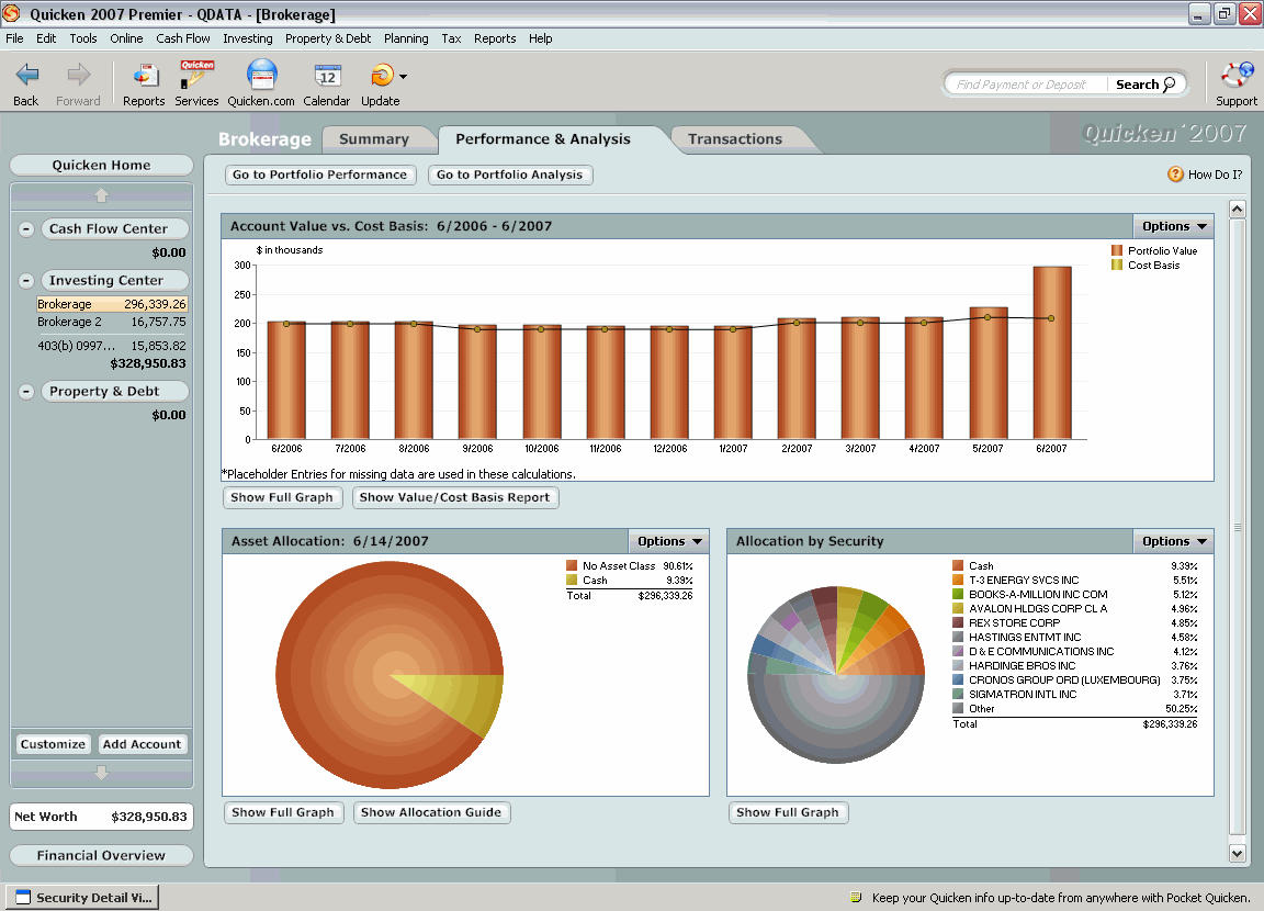 Comparison Portfolio Management Software Programs AAII