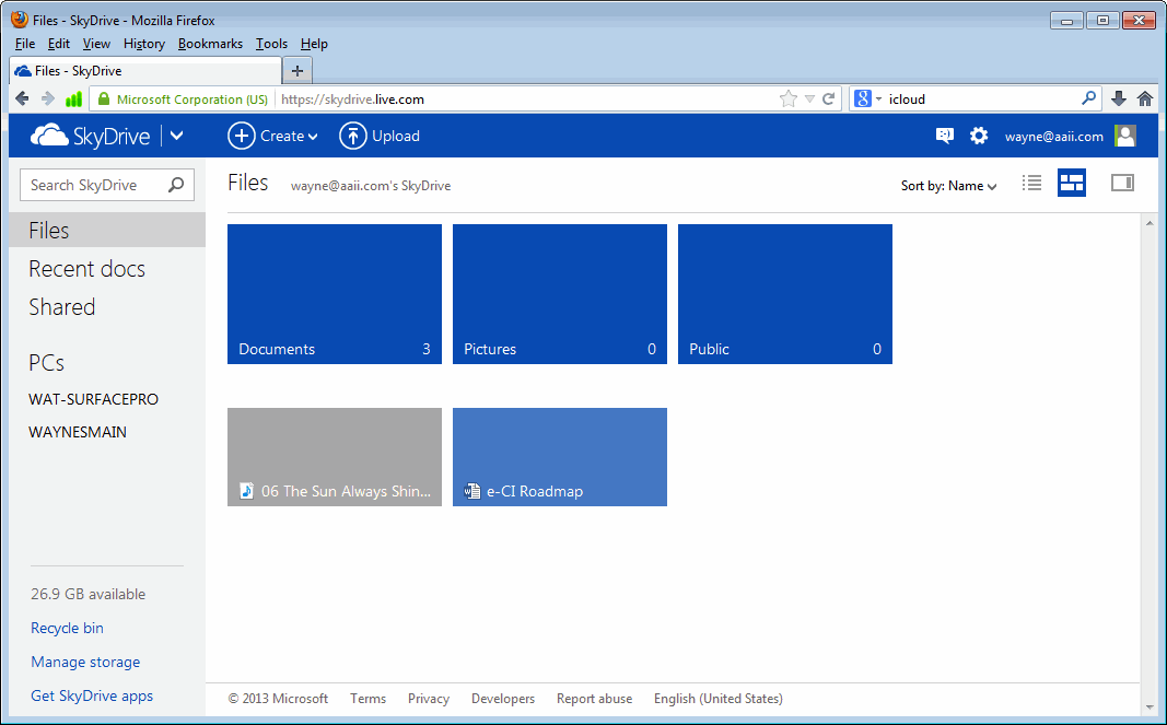 Microsoft SkyDrive