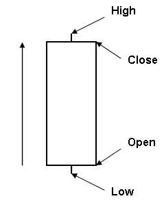Figure 3. A White Candlestick: Bullish