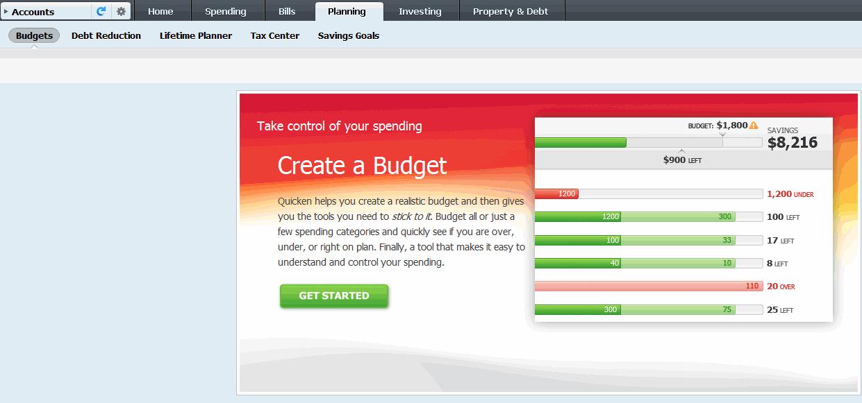 Figure 2. Checking Your Budget’s Status