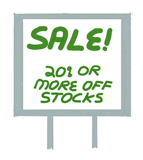 sketch-stocks discounted sale sign