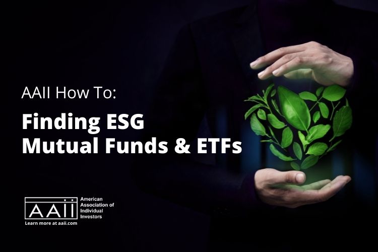 Finding ESG Mutual Funds and ETFs