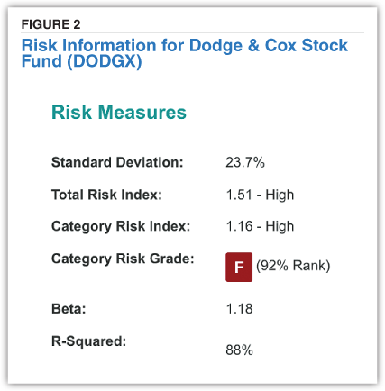 FIGURE 2. Risk Information for Dodge & Cox Stock Fund DODGX