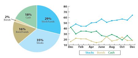 AAII Asset Allocation survey results for January 2010